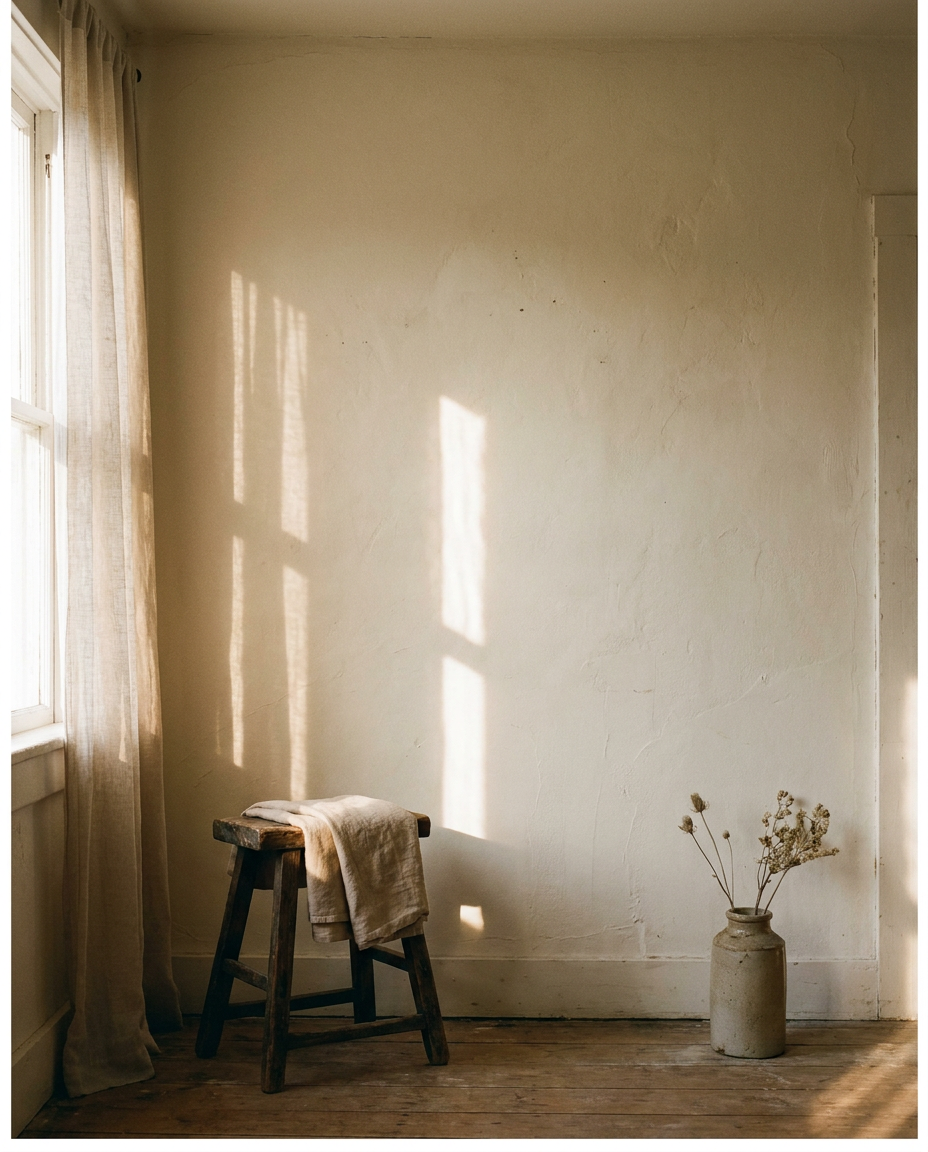 Concrete soy candle in a small apartment interior — Stāndle