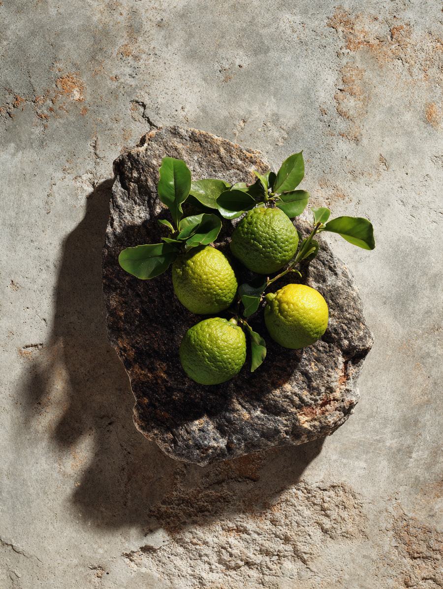 Bergamot orange fruit close-up — Stāndle scent guide