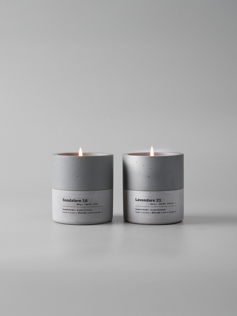The Signature Candle Gift Set | Concrete Candles | Lavender & Santal Scents