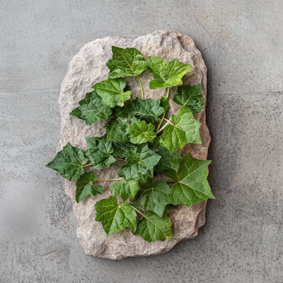Patchouli, one of the natural ingredients in Sandalure 18, contributing to the fragrance's fresh and green notes