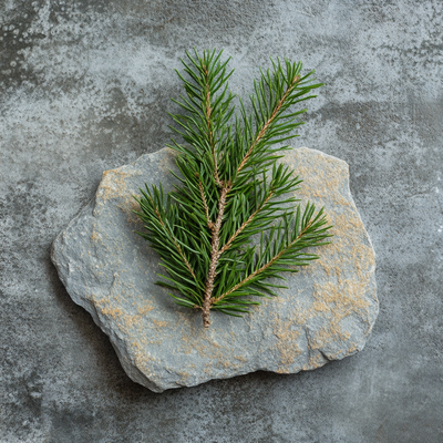 Fir needle, one of the natural ingredients in Lavendure 21, adding a fresh, earthy note to the fragrance