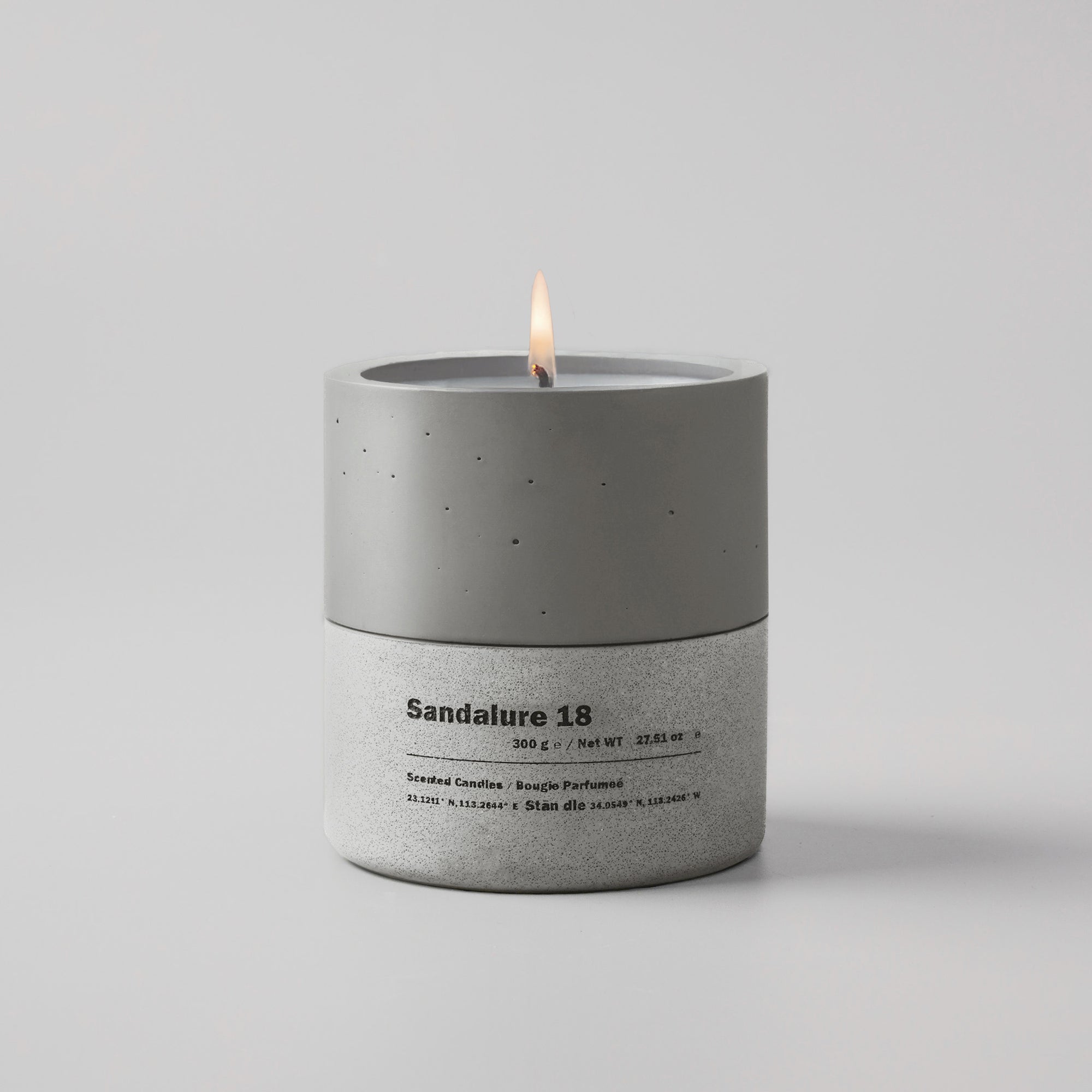 Sandalure 18 - Santal Geranium Soy Candle | with Vanilla & Spice