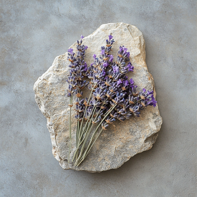 Lavender, a key ingredient in Lavendure 21, contributing a calming and aromatic floral note to the fragrance