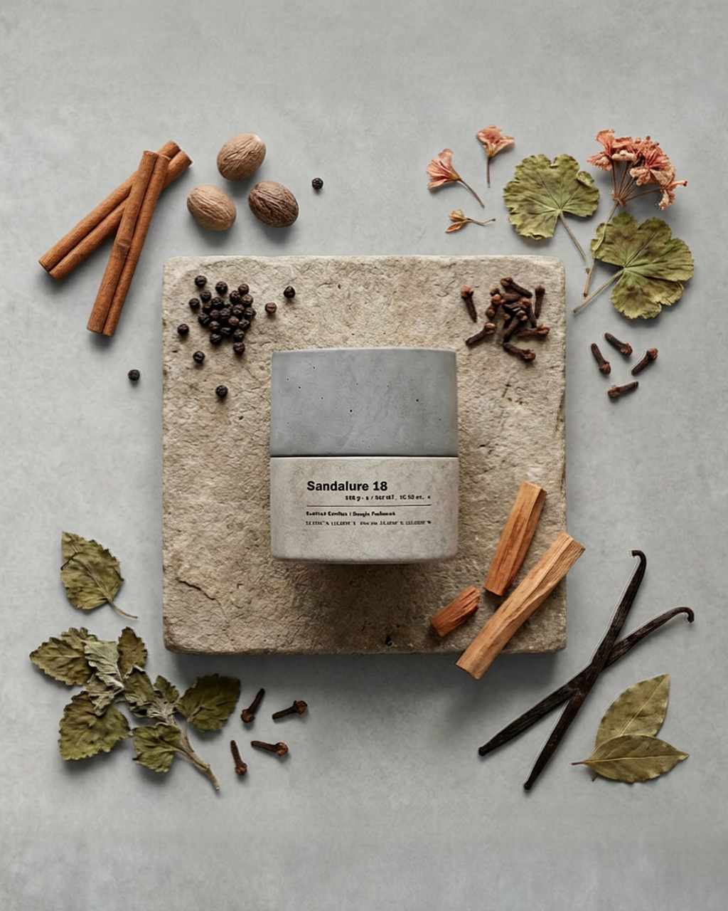 Sandalure 18 | Sandalwood, Vanilla & Warm Cinnamon Soy Candle