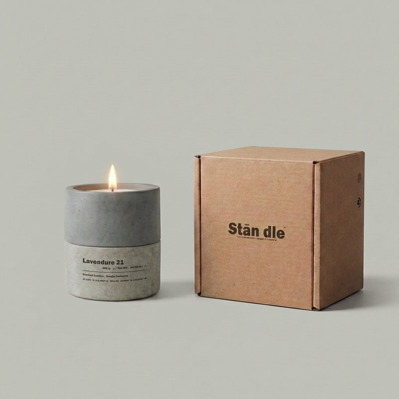 Lavendure 21: Eucalyptus, Lavender & Oakmoss Concrete Soy Candle