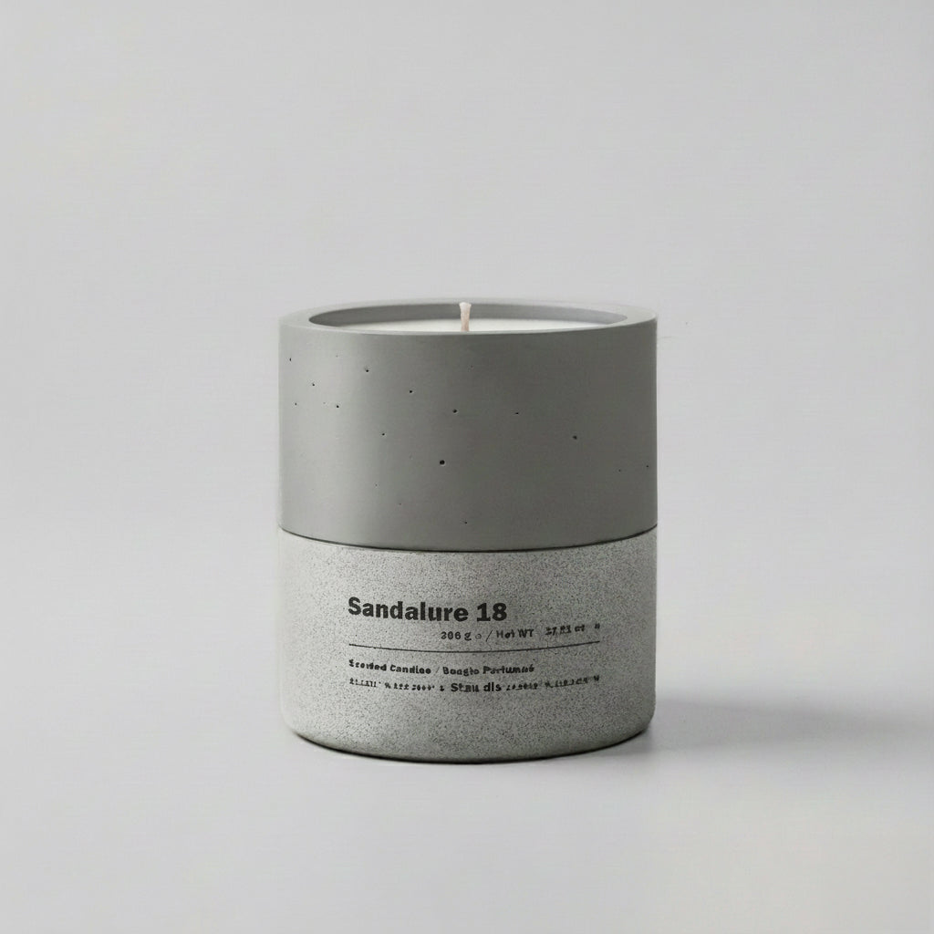 Sandalure 18 | Santal Candle | Sandalwood, Vanilla & Cinnamon Scent