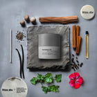 Sandalure 18 Vanilla Scented Candle with natural fragrance ingredients like cinnamon, vanilla, and geranium