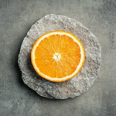 Orange slice, one of the natural ingredients in Lavendure 21, adding a fresh, citrusy burst of fragrance to the blend