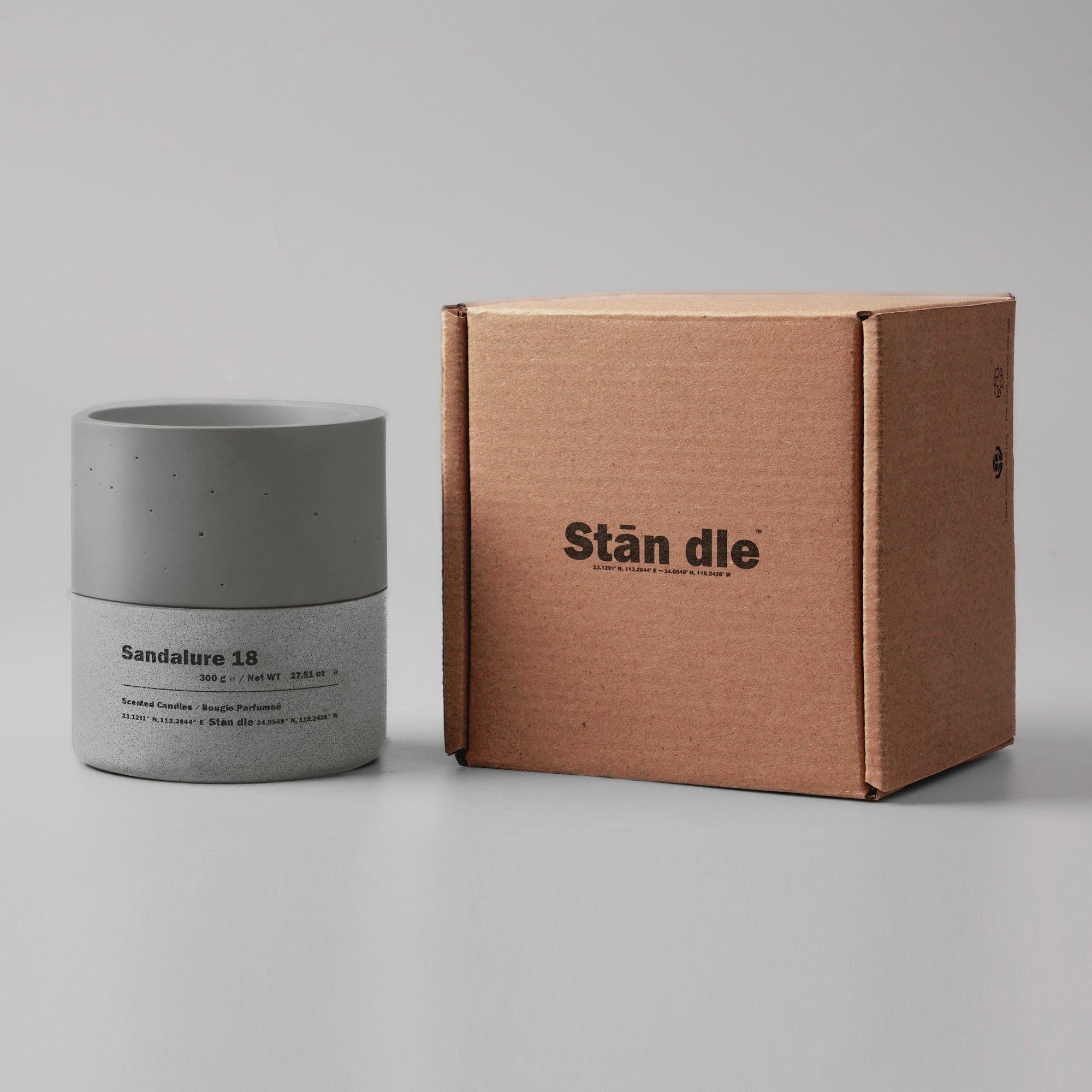 Sandalure 18 - Santal Geranium Soy Candle | with Vanilla & Spice